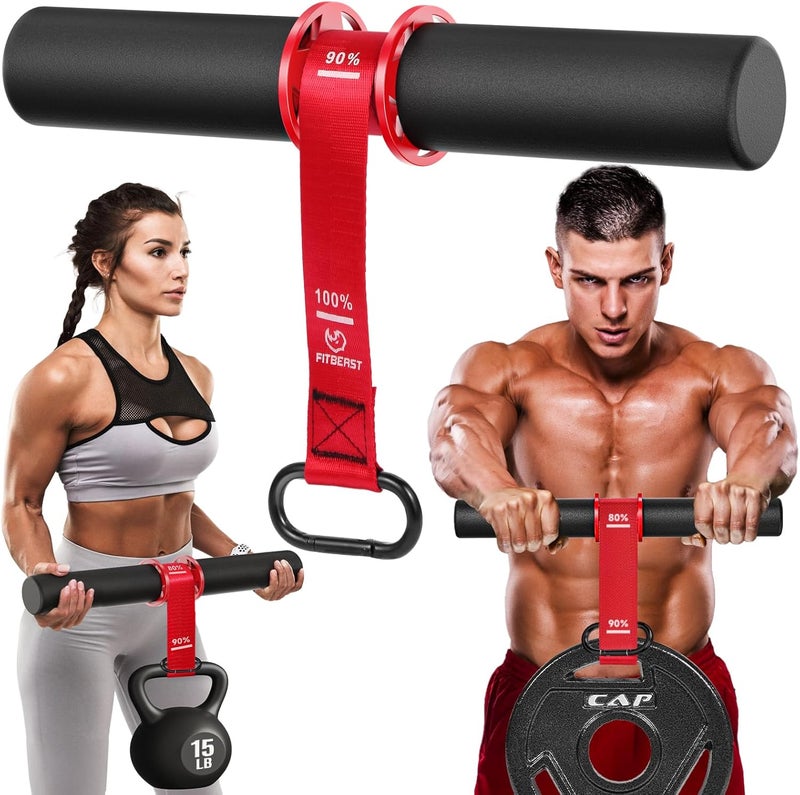 FitBeast Forearm Strengthener & Wrist Roller - Forearm Strength Trainer with Thickened Anti-Slip Grip Handles&Adjustable Strap, Perfect for Forearm Exercising, Boosting Grip Strength, Muscle Building - Image 1